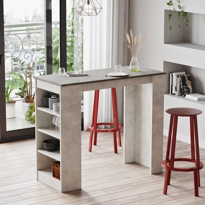 Hanah Home Mesa de bar St1-Gt Gris Hanah Home Mesa de bar St1-Gt Gris